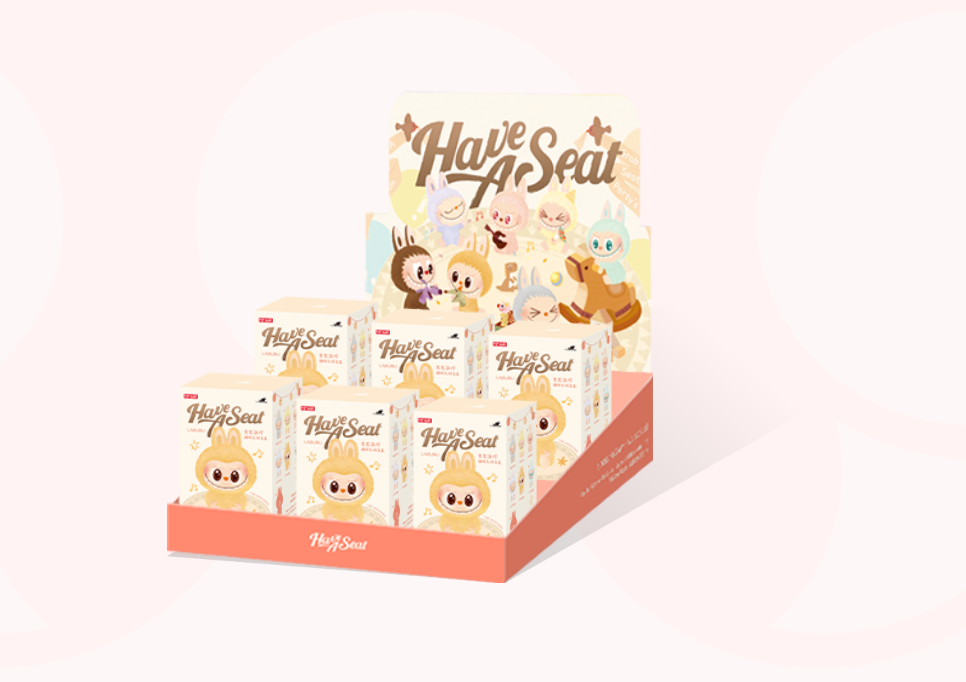 LABUBU Pop Mart – V2 Have a Seat Vinyl Plush Blind Box - ORIGINAL