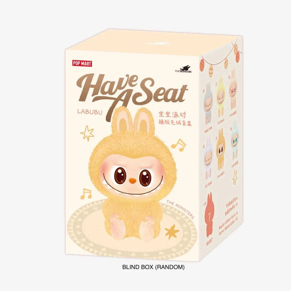 LABUBU Pop Mart – V2 Have a Seat Vinyl Plush Blind Box - ORIGINAL
